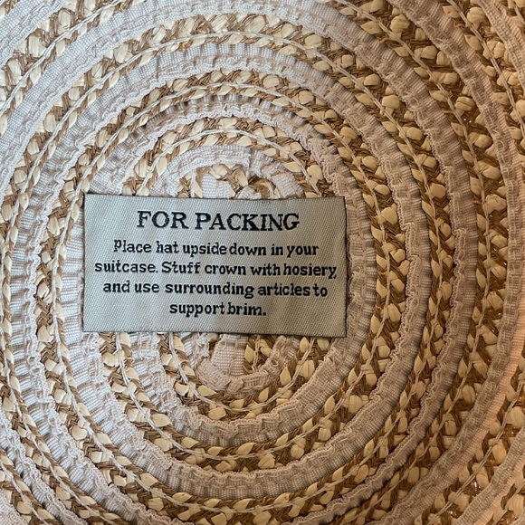 Eric Javits Hampton Natural Squishee Wide Brim Sun Hat Packable 50+ UPF Beach. - Picture 12 of 16